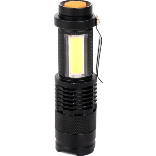 Фонарь LED 51531(XPE+COB.Zoo.4 реж.1XLR6.алюм., откр.блистер)
